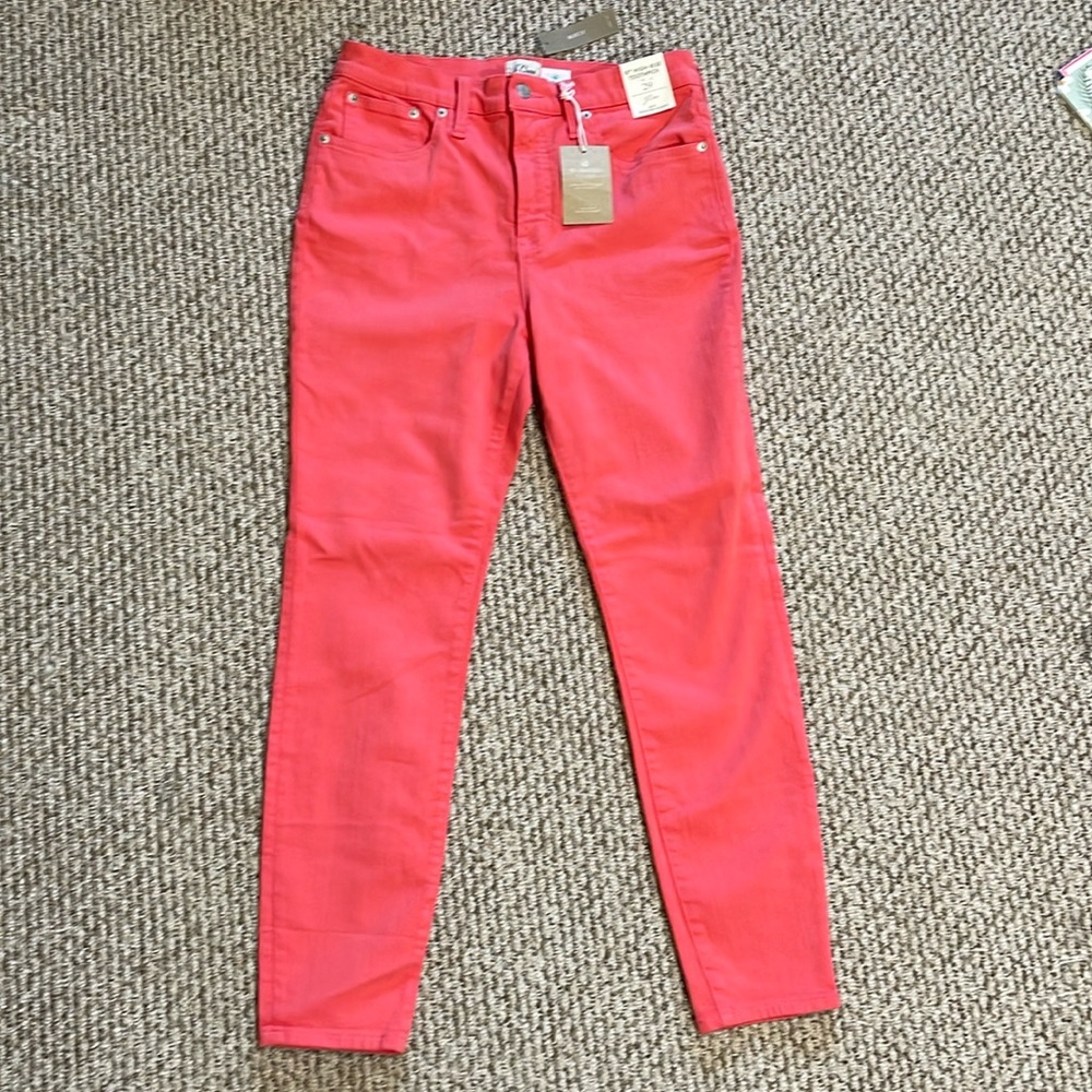 NWT JCrew 10in High Rise Toothpick Jeans (29)